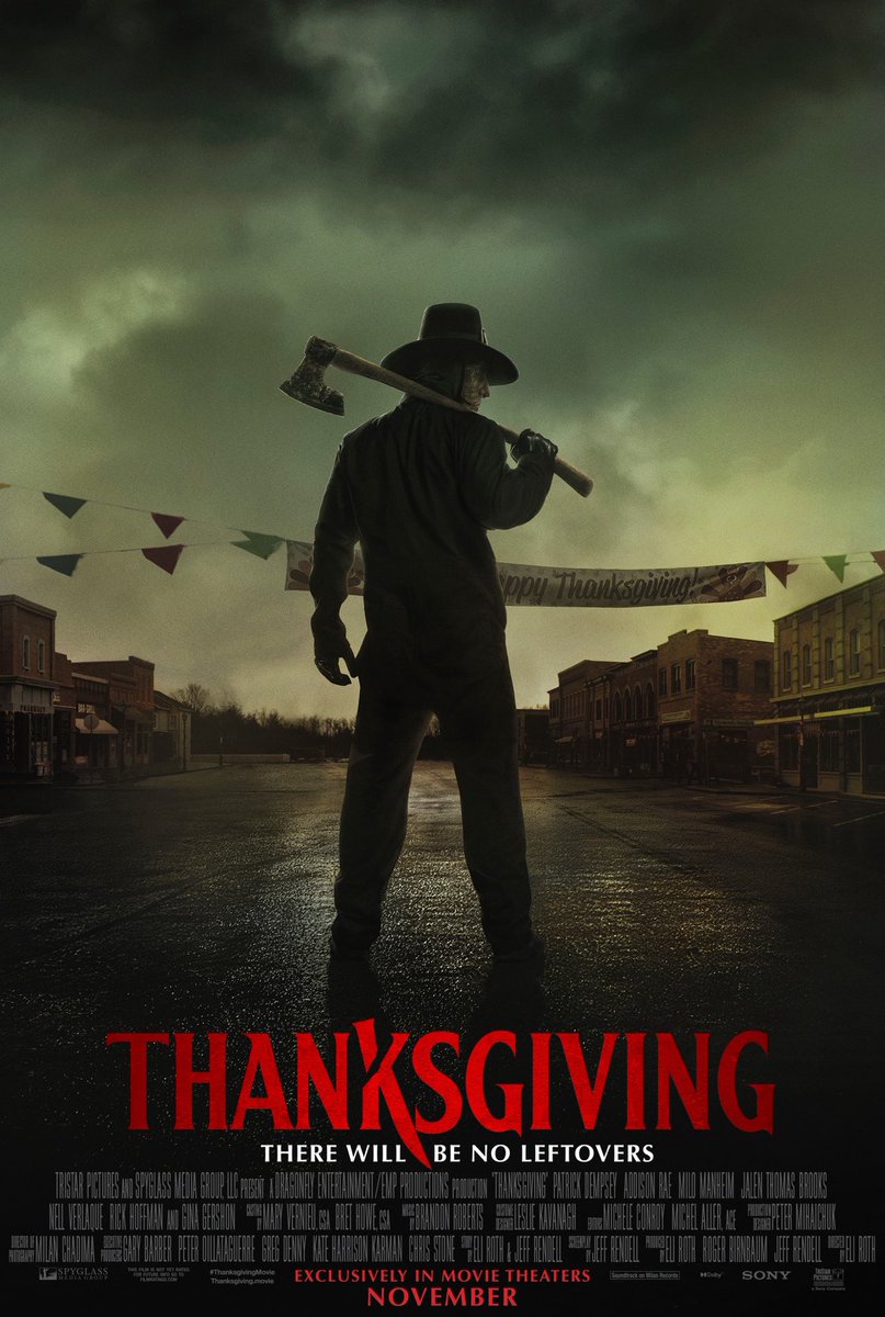 HollywoodHandle's tweet photo. Eli Roth’s ‘THANKSGIVING’ debuts with a 90% score on Rotten Tomatoes 🍅 https://t.co/E8YiXODYBS