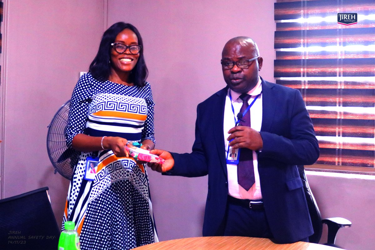 Jirehtech_ng's tweet photo. Our Annual Safety and Award Day at Jireh Technologies Limited was a tremendous success!

We reiterated the crucial importance of safety at workplace, home and life generally to our incredible staff.

#SafetyDay #Award #Jireh #security #asuu #rema #NLC #tems #kaduna #cctv #camera https://t.co/PIUOzMKfyg