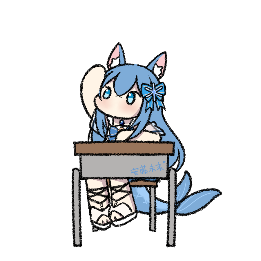 「還剩兩位明天畫!#Mirai_FA#水兔戲畫#圖嵐想到 」|🐟お魚🐟海豹系Vtuber.のイラスト