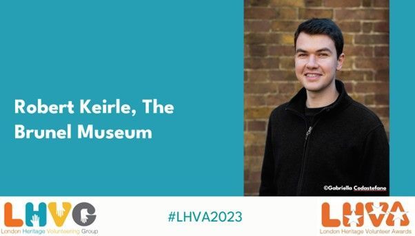 The winner for the Supporting and Managing Others is Robert Keirle from The Brunel Museum. Well done Robert - you sound like a super manager!  #LHVA2023 <a href="/BrunelMuseum/">Brunel Museum</a>