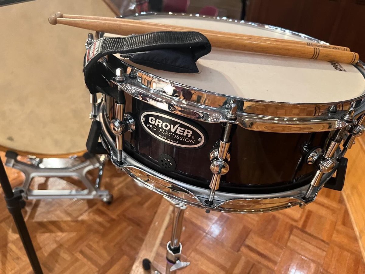 GroverProPerc's tweet photo. Percussionists looking for the lifetime snare will find it in the Grover Pro GSX-S5-E Concert Snare!
#Repost @kwilson_percussion 

#orchestralpercussion #percussion #percussionist #groverpercussion #groverpro #coopermansticks #elgarenigmavariations #elgar #snaredrum https://t.co/gRxDh0JoeL