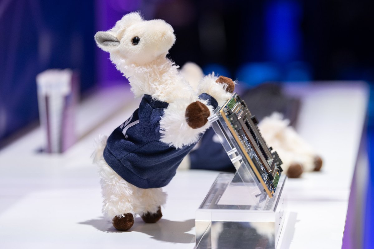 IntelAI's tweet photo. There’s more fun, and more knowledge to be had at #SC23. The Intel LLM llamas are available for attendees who experience one of our demos at our booth 617 all week. See our complete schedule here. https://t.co/BEsiiX2X3K https://t.co/Ft7aMunKWE
