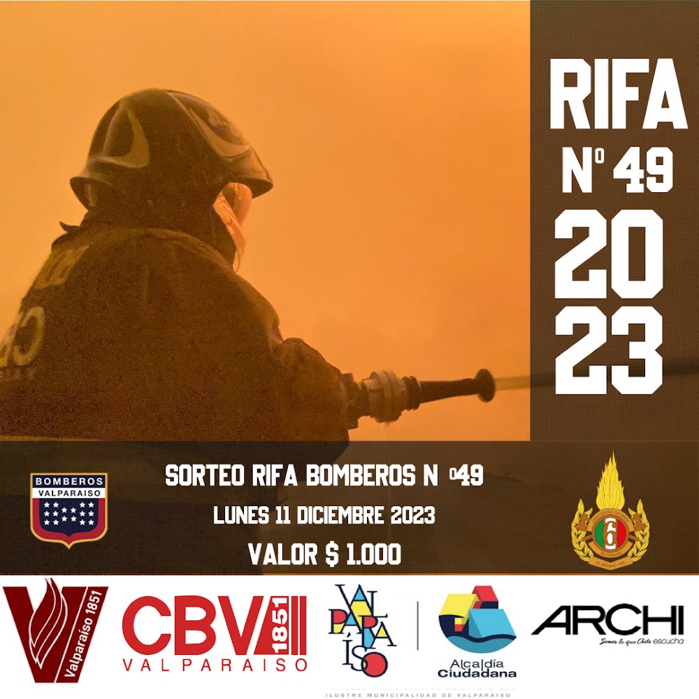 Sesta_Compagnia's tweet photo. Tu aporte es FUNDAMENTAL para mantener nuestro servicio operativo para todo quien lo necesite.
Acércate a nuestro punto de venta en Portal Valparaíso (acceso Jumbo/Easy) en Avda Argentina 51, adquiere tus boletos de rifa y participa en el sorteo de grandes premios
#RifaCBV #Valpo https://t.co/FP88kGJ9rZ