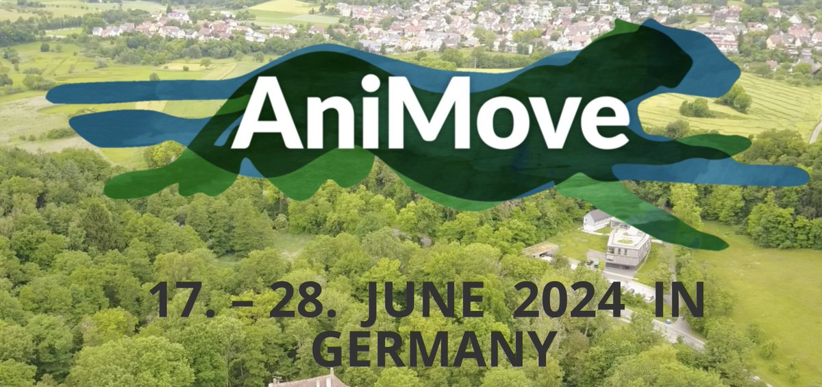 Applications for Animove 2024 can now be submitted ! Please see animove.org/next-animove-2… Come and join us in learning more about animal movement in conjunction with environmental parameters for conservation application.