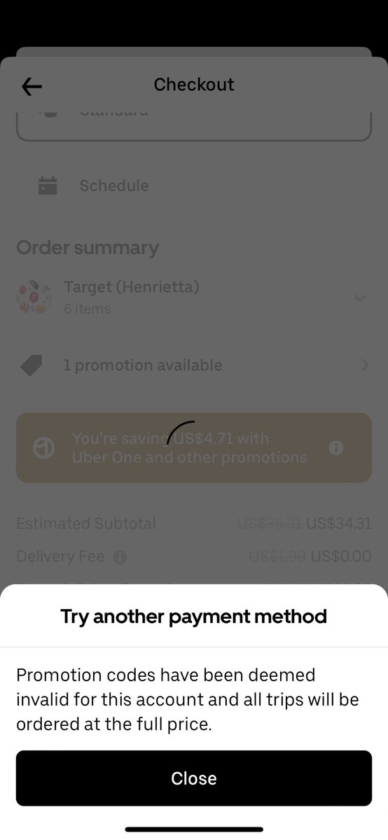 tiramisucakee's tweet photo. @UberEats What’s wrong with you guys? I was trying to order groceries with my $30 welcome offer, it wouldn’t let me apply the offer saying promotion is invalid. Today I check again the offer disappeared. Are you guys trying to turn your customer away like this? https://t.co/LiNwdWmcKK