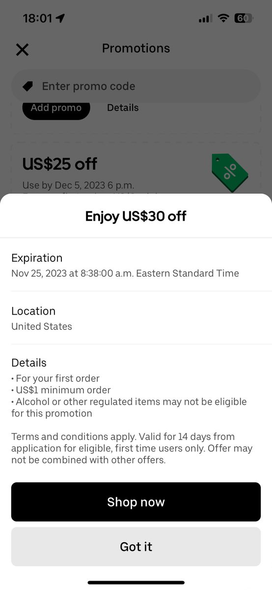 tiramisucakee's tweet photo. @UberEats What’s wrong with you guys? I was trying to order groceries with my $30 welcome offer, it wouldn’t let me apply the offer saying promotion is invalid. Today I check again the offer disappeared. Are you guys trying to turn your customer away like this? https://t.co/LiNwdWmcKK