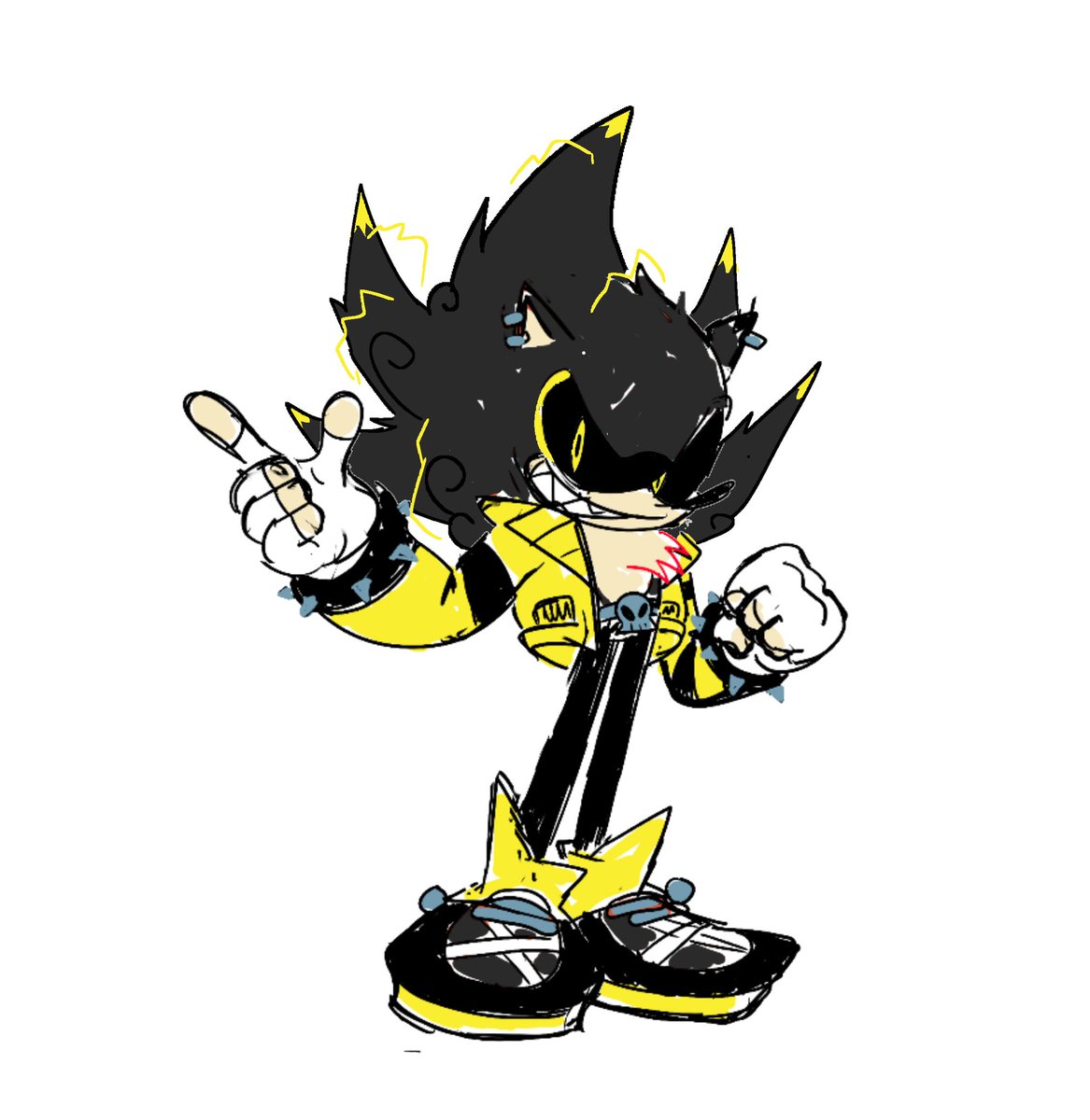 GabiWuz's tweet photo. Lazy ass edit based on what I imagine D-Sides Super Scourge's redesign could look like...
#FNFDSides #DSides #AntiSonic #Scourge #SuperScourge #Chaos #ArchieComics https://t.co/MELQdXX9BI