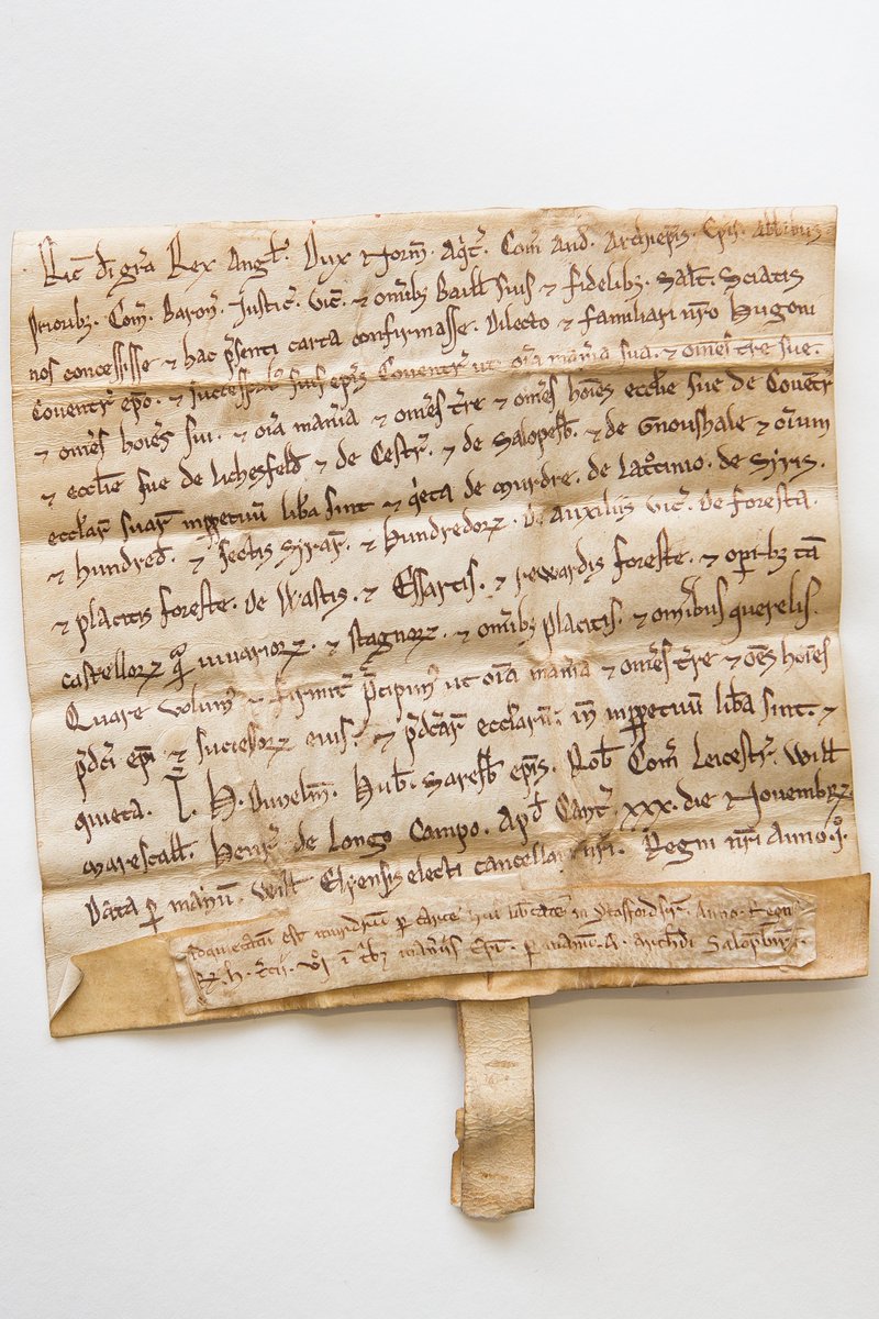 Happy birthday to the oldest document in the University’s archival collection. Today, this charter, issued by King Richard I at Canterbury to the Bishop of Coventry on 30 November 1189, is 834 year old. Quite a feat!