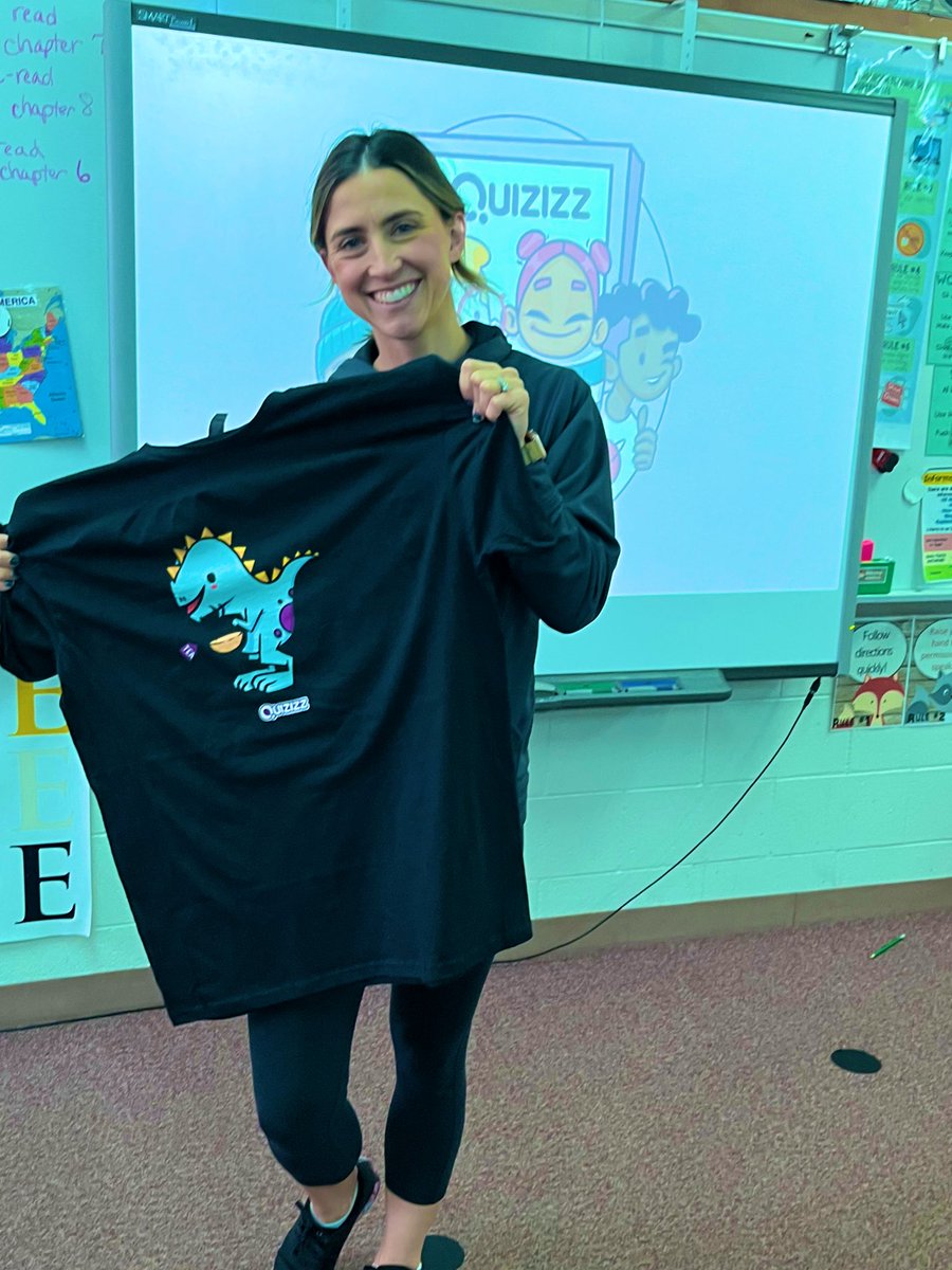 Good morning
 @PrideRidge peeps! As a reminder, I am giving away this super cool @quizizz unisex T tomorrow at the end of my session at 8:15! Can’t wait to see you there! @KyleNiemis @Mrsyates272  #edtech #edutwitter #teachertwitter #technologycoach @D202ITC