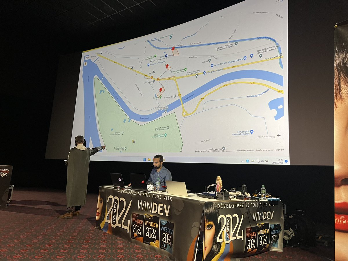 HAMELLoic's tweet photo. WINDEV Tour 2024 : En direct de Bordeaux, on peut apprécier les nouveautés HFSQL et notamment les données spatiales. https://t.co/DBL4YudIfR