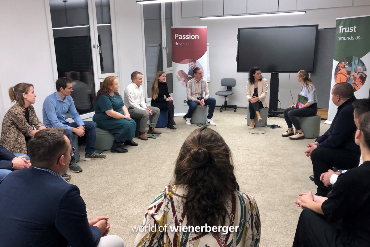 wienerberger's tweet image. Last week 1 of our #developmentprogram groups finished their 1st module. 💻💼🎉
The module focused on #selfreflection &amp;amp; future vision, the #firesidechat with one of our #boardmembers was a great opportunity for our #youngpotentials. 🗯 #worldofwienerberger #wienerbergercareer