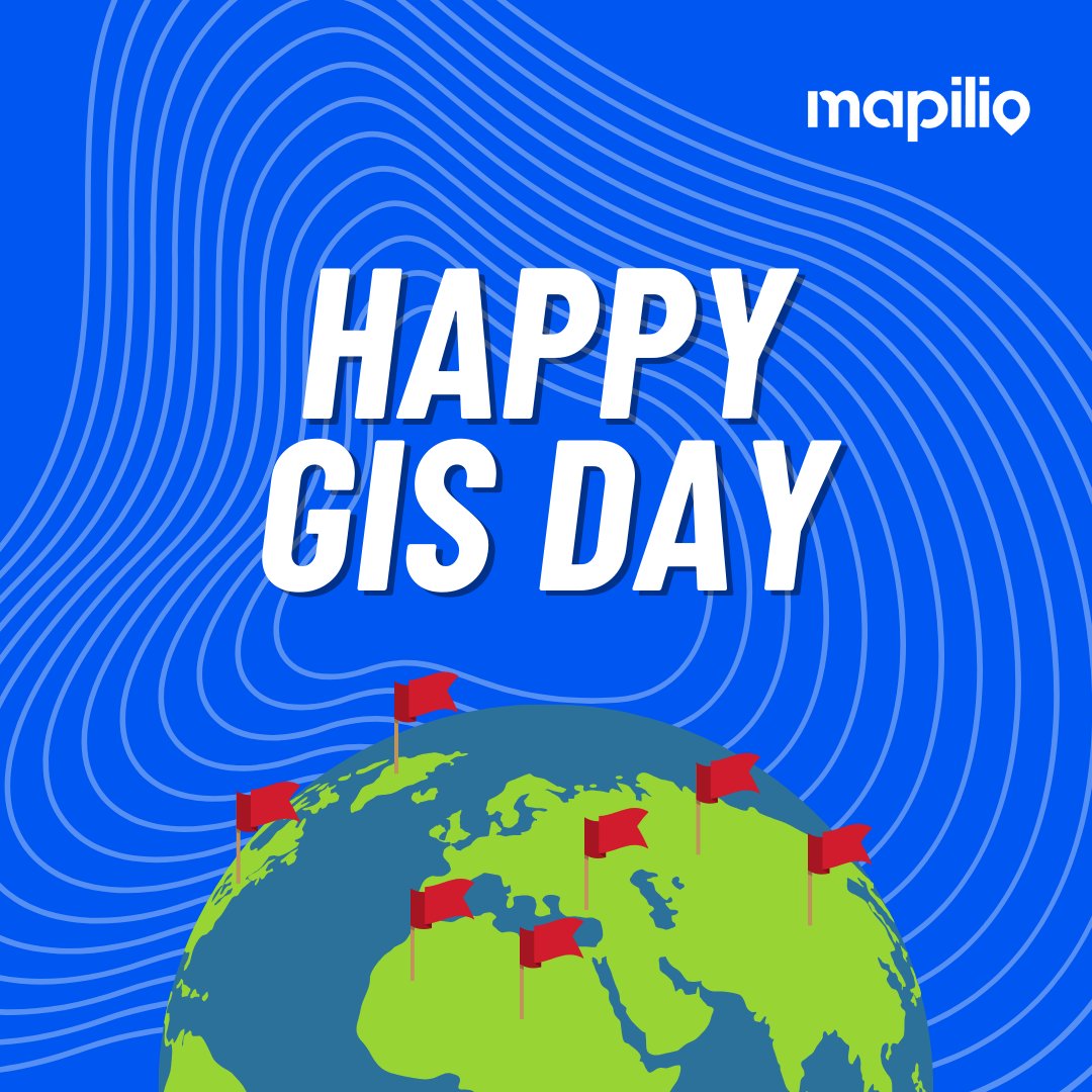 mapiliocom's tweet photo. Happy GIS Day! 🗺️ 
Today, we celebrate the power of maps and the incredible impact of Geographic Information Systems (GIS) in shaping our world. 🌐 

#gisday #mapilio #MappingTheWorld #GISDay2023 #SpatialIntelligence #Geospatial #gis #arcgis #maps #geography #mapping #spatial https://t.co/IANuuGatq4