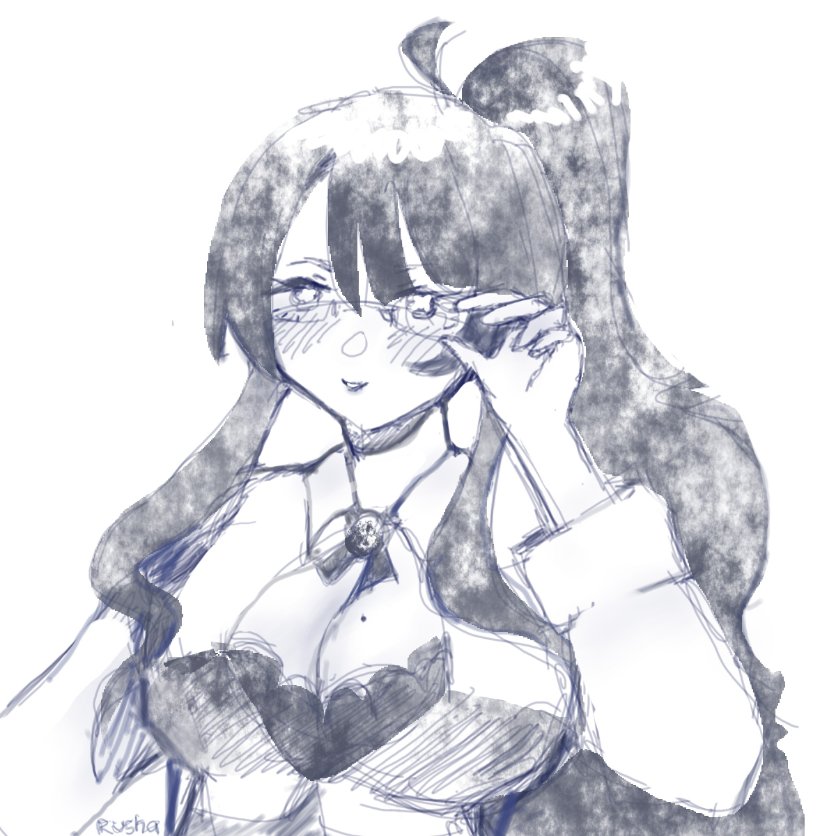 RushanaArtist's tweet photo. Kusuri sketch (‾◡◝)
I'm looking forward to a series with her!

#100カノ #100kanojo #１００カノファンアート #hyakkano_anime https://t.co/kuSEIFEJOD