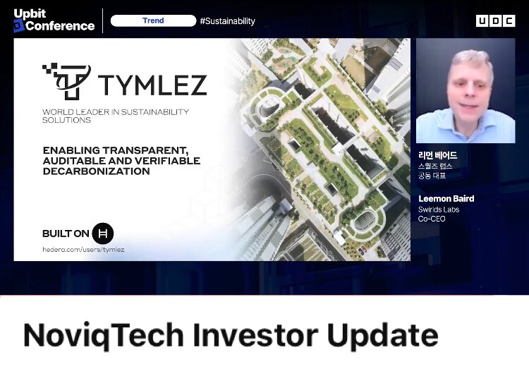 DanyEid_'s tweet photo. This @NoviqTech_ investor update covers:
✅A #TYMLEZ @carboncentral_ demo with @eoinflynn__ and @tyroneranatunga
✅An Intro to @noviqai_ with CEO @FreddyElturk
✅An overview of the #TROEF project with #blockchain consultant Sjoerd Schelvis!
#Hedera $HBAR
https://t.co/VMtDkbfDky https://t.co/eHyev6o7nr