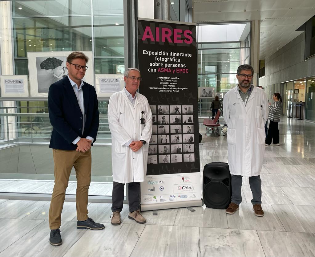 Chiesi_es's tweet photo. En el marco del #DíaMunidaldelaEPOC, se inaugura la exposición fotográfica itinerante ‘AIRES’ en el @HospitalSantPau de Barcelona, en la que hemos colaborado. Realizará cinco paradas más en los próximos meses en diferentes ciudades. 

ℹ️🔗 https://t.co/2Cia1ALddb https://t.co/GuQSVhaIbr