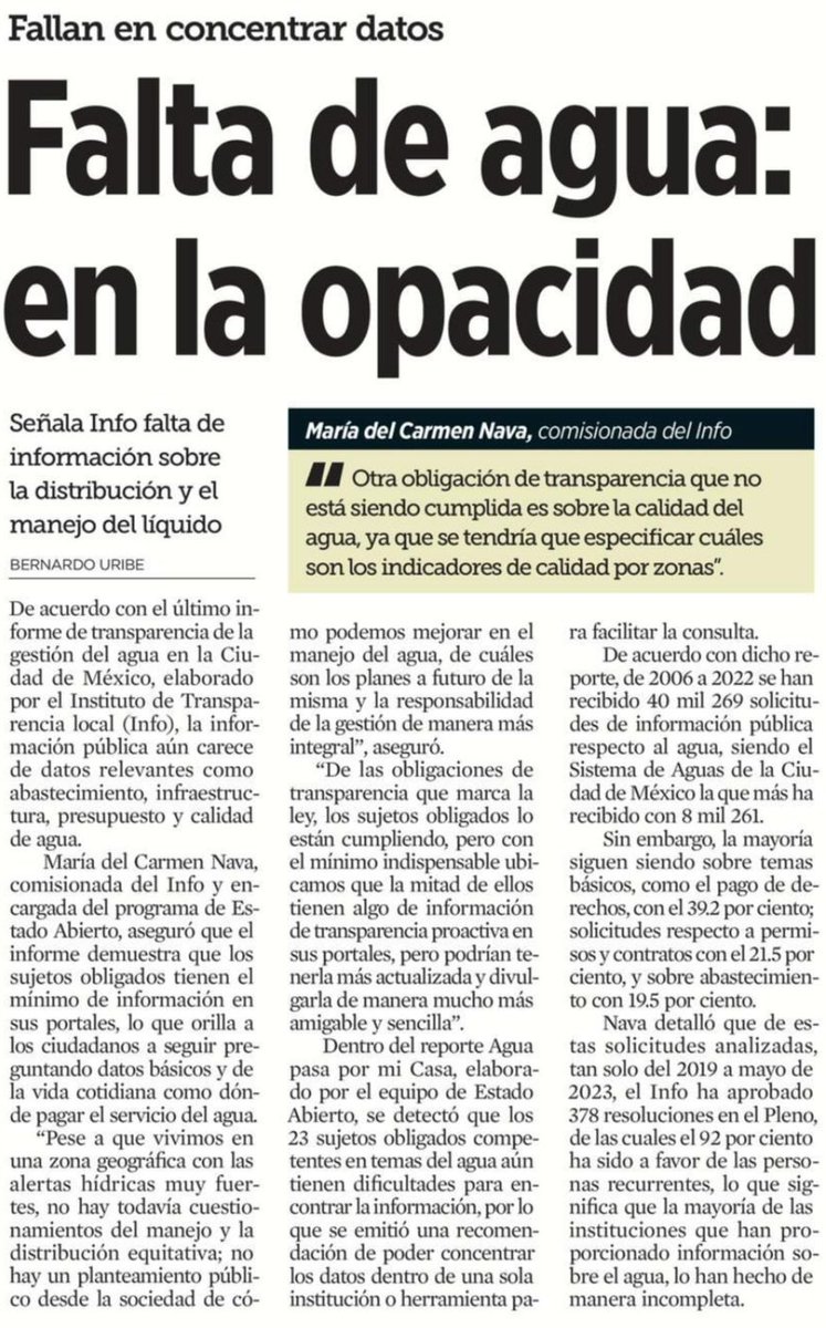 VOZ_DELACIUDAD's tweet image. ¡Actuemos por la transparencia del agua en CDMX! 💧 Juntos podemos exigir datos completos sobre abastecimiento, infraestructura y presupuesto. 🌐 No dejemos que la opacidad persista. #AguaCDMX #TransparenciaHídrica #CiudadanosInformados #LaVozDeLaCiudad #TodasLasColonias🚰✨