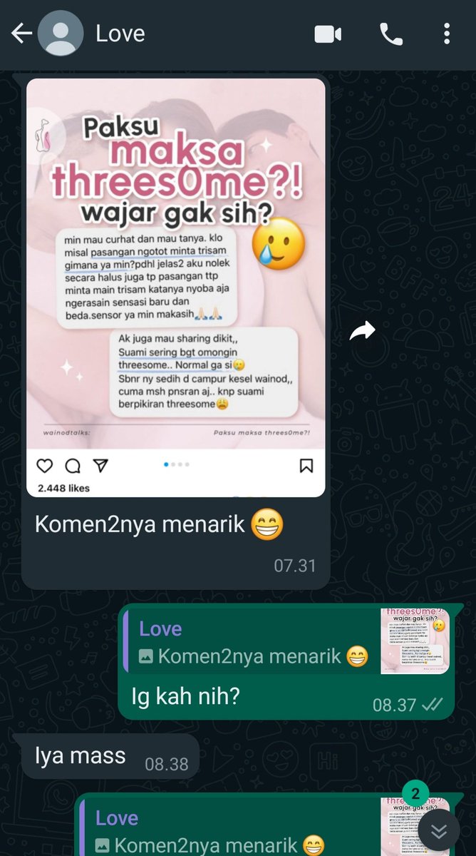 ErrPazz's tweet photo. Pembicaraan ringan dg wife https://t.co/iIoa00p2dQ