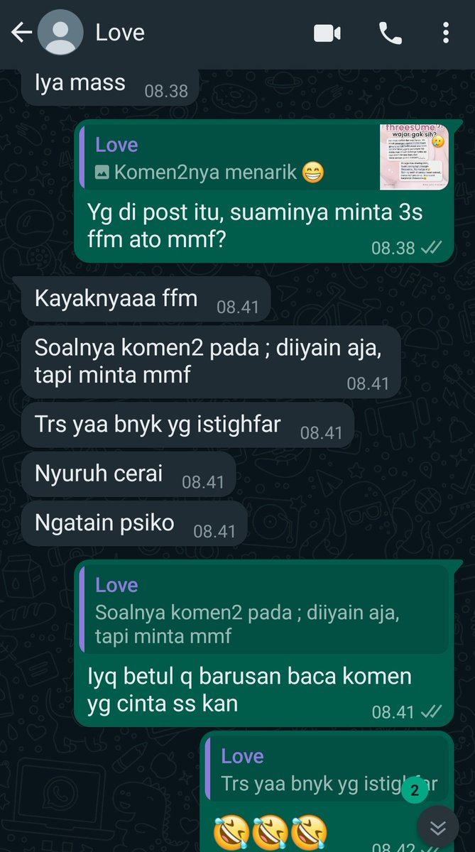 ErrPazz's tweet photo. Pembicaraan ringan dg wife https://t.co/iIoa00p2dQ