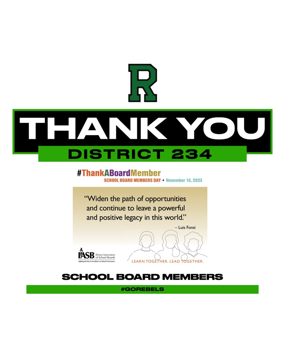 RHSRebelPride's tweet photo. Ridgewood High School would like to thank our school board members for all their hard work. https://t.co/GkDMfnIGes