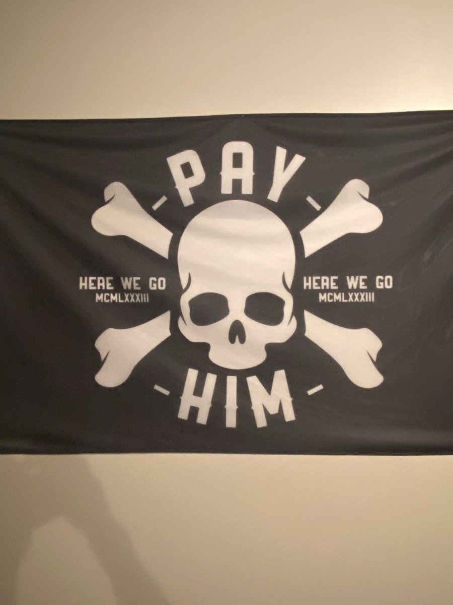 @JoshuaSASmith I keep this flag in my garage gym. Each day rent is due, the man needs paid!