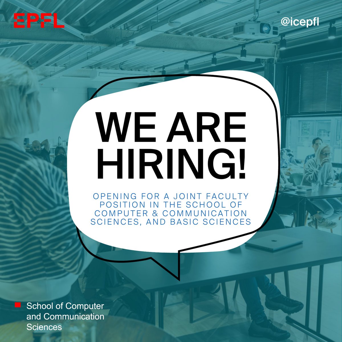 ICepfl's tweet image. [#JobAlert] 💻
Join the EPFL Schools of Computer and Communication Sciences (IC) and Basic Sciences (SB) for a joint faculty position in all areas of #quantumcomputing and #quantumalgorithms. Position open at Assistant Professor level. 👩‍💻
Find out more  👉🏼
epfl.ch/about/working/…
