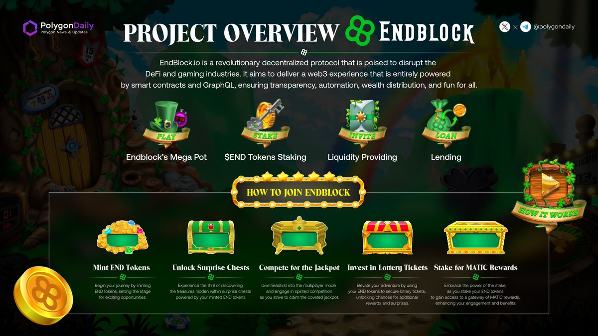 💥Within the Gamified DeFi spectrum of @Endblock_io, there are lots of juicy features you can capitalize on, from Jackpot to Mega Pot & Staking offers🪙 Dive in 👉 endblock.io Check the extensive overview👇& get to know how to leverage EndBlock to the fullest🔥