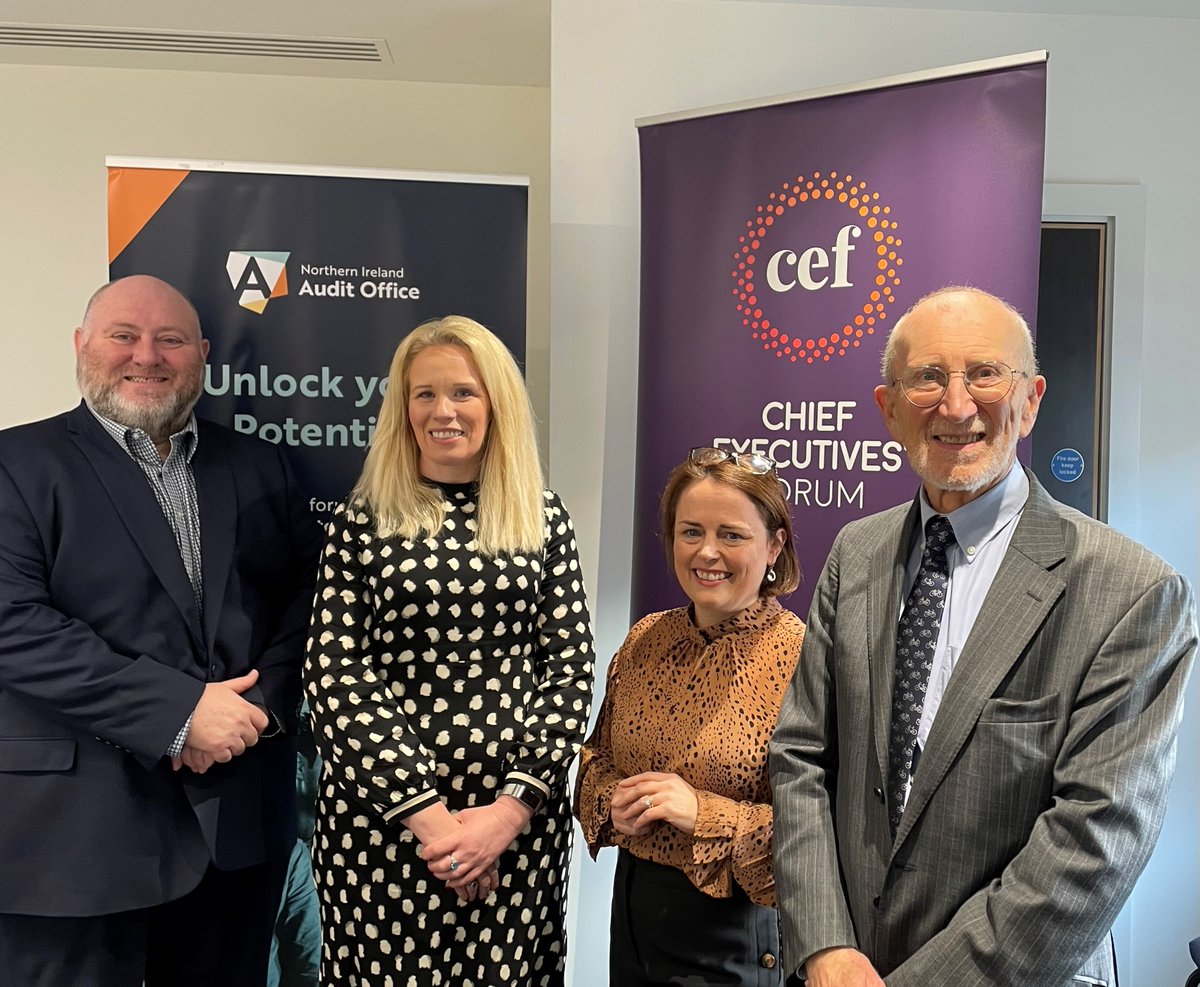 Many thanks to <a href="/NIAuditOffice/">NI Audit Office</a> Comptroller &amp; Auditor General <a href="/Dorinnia4/">Dorinnia</a> &amp; Stuart Stevenson, Treasury Officer of Accounts <a href="/dptfinance/">Dept of Finance</a> for their invaluable contribution to our Public Accountability &amp; Governance for Accounting Officers seminar this morning.