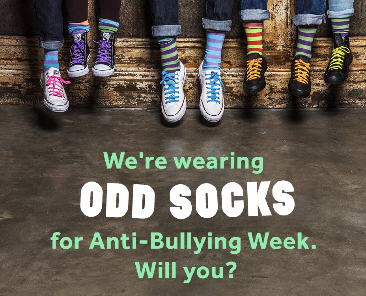 This Friday (17th November) we are showing our support for #AntiBullyingWeek2023 by holding our annual #OddSocksDay 🧦 

All our wonderful students and staff are encouraged to come to school wearing odd socks to reinforce our Anti Bullying message!!