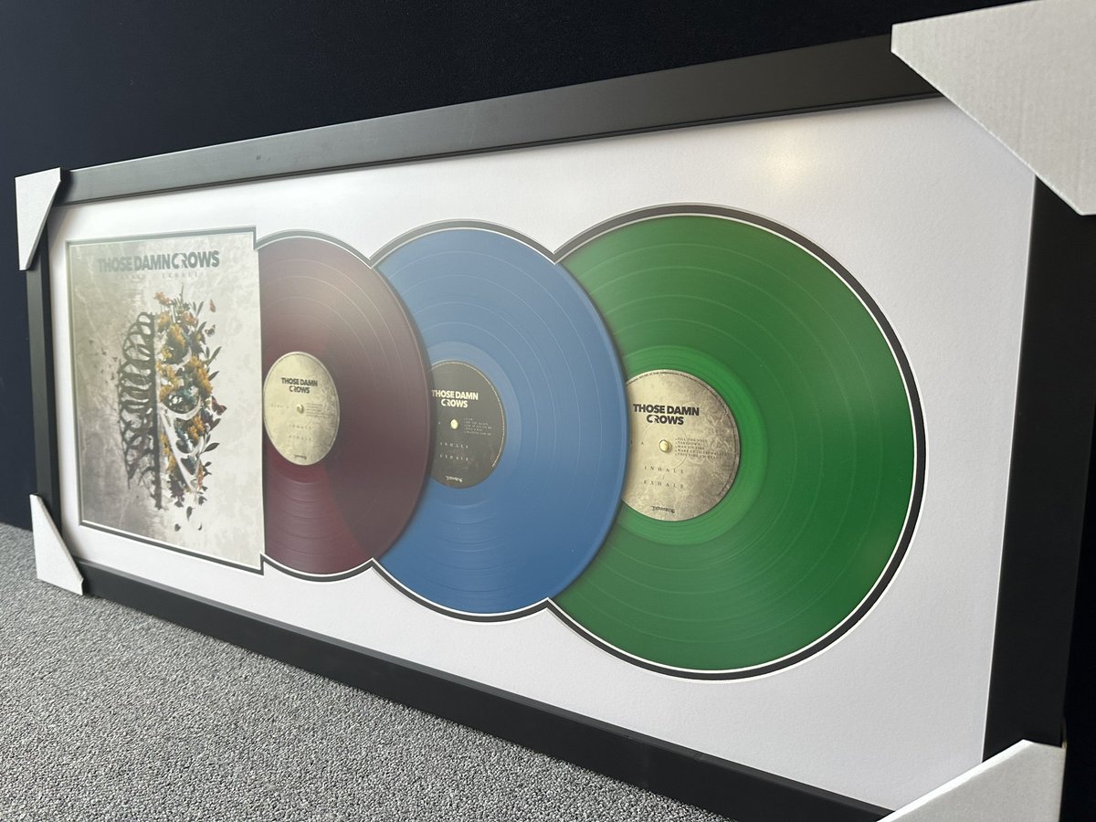 easyframeUK's tweet image. Check out these @ThoseDamnCrows framed vinyl. The vinyl sound great but they look awesome framed if you have an extra copy #vinyl #rock @EaracheRecords