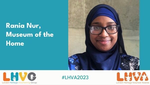 Our last winner of the awards goes to Rania Nur, from the Museum of the Home for her time as a Trustee for the Museum #LHVA2023 <a href="/MuseumoftheHome/">Museum of the Home</a>