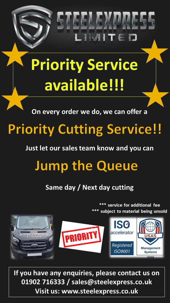 ⭐ ⭐ ⭐ ASK US ABOUT OUR PRIORITY CUTTING SERVICE ⭐⭐ ⭐ ⭐

🚚🚚🚚🚚🚚

#toolsteel #steelsupplier #stockholder #steelindustry