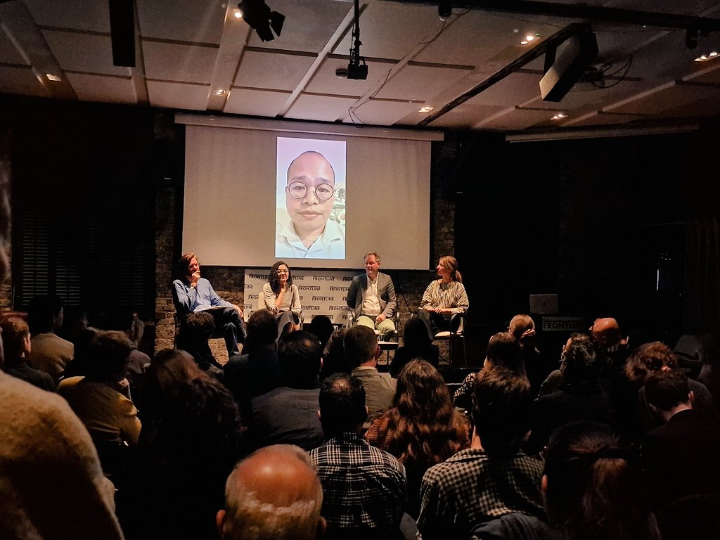 A huge thank you to speakers Sanaa Seif, #RichardRatcliffe, @TatyanaEatwell & Sebastien Lai for taking part in yesterday’s Day of the #ImprisonedWriter event at the Frontline Club, and to everyone who joined us. #FreeAlaa #FreeJimmyLai @pen_int