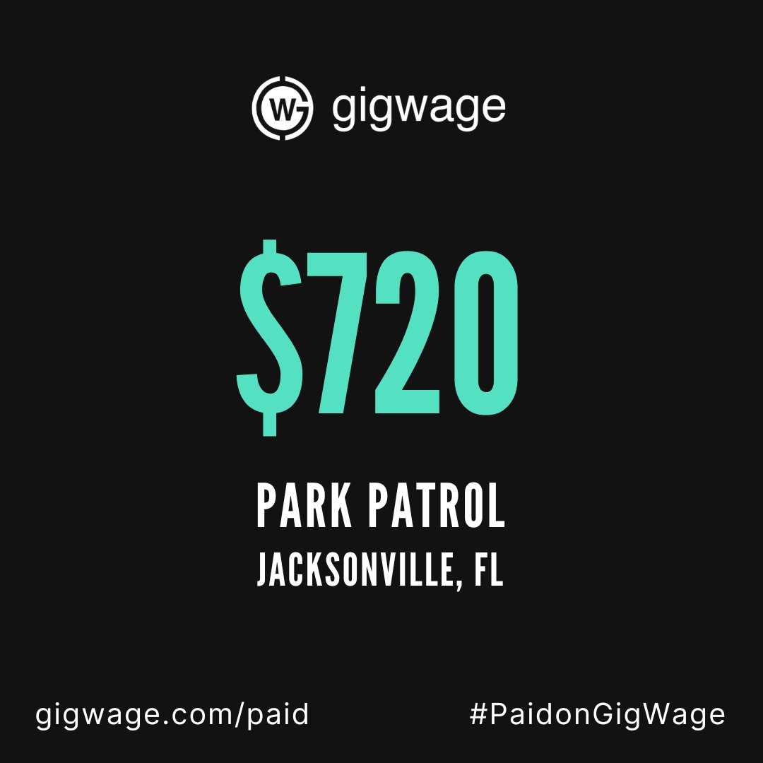 Park patrol #PaidonGigWage