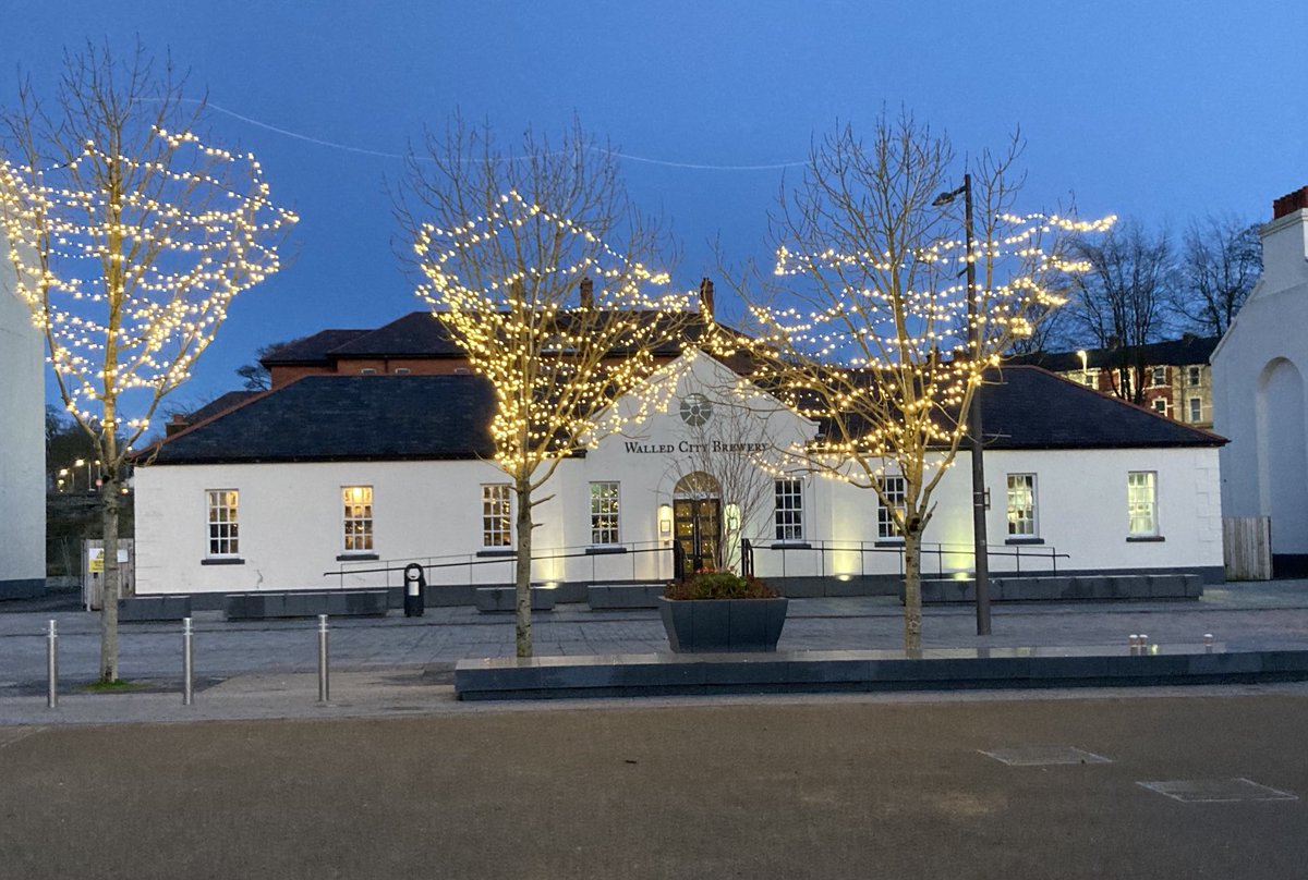 The beautiful *Walled City Brewery* fantastic to see an old building being reimagined. Plus a local business going from strength to strength. #WalledCityBrewery #Ebrington #LocalOwnership #Derry