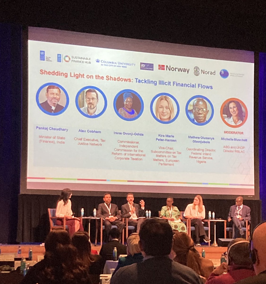 sudarshrangan's tweet photo. @alexcobham shedding light on combatting Illicit Financial Flows (IFFs) — a crucial step for achieving the SDGs. Stresses on how developed economies facilitate IFFs.  Emphasises on the human and social dimensions involved. #SDGs #tax4sdgs2023 https://t.co/DGmBkhQSfW
