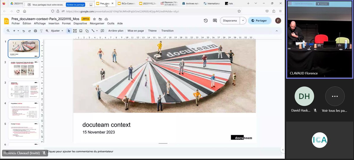 The afternoon sessions began with a set of presentations demonstrating data systems and tools developed with #RiC by researchers and businesses.

“Three presentations that explored uses of RiC in very different manners, in very different contexts.” - <a href="/wildit/">Tobias Wildi</a>, EGAD member