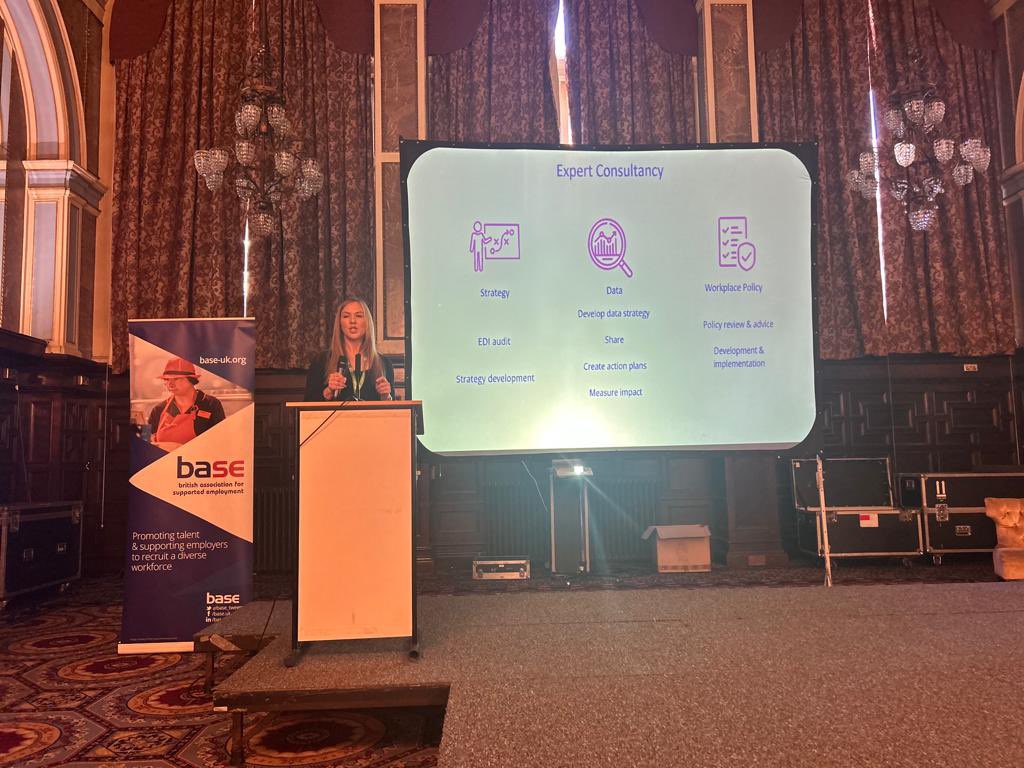 Briony_ENABLE's tweet photo. I had the opportunity to speak at the #BaseConference2023 today about the continuous need for employers to prioritise #disability #inclusion in all aspects of their business and showcase the support #enableworks provides in these areas https://t.co/VC6hPEs6qx