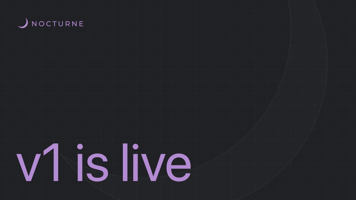 nocturne_xyz's tweet photo. Nocturne v1 is now live on mainnet 🌙 the private vault UI is accessible at https://t.co/bDN4zxs1fH https://t.co/4CaAcilAgY