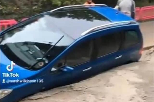 palengreda's tweet photo. See also: Driver ignored sign and got stuck on beach/in concrete/mud/floodwater etc etc https://t.co/ofhbRzIhvV