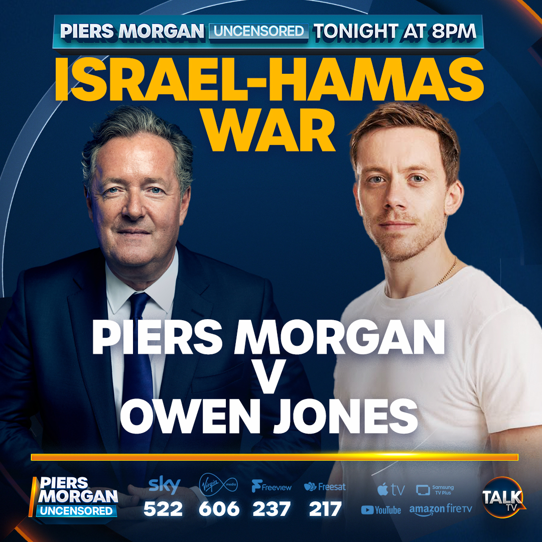 TONIGHT: As tempers flare over antisemitism at pro-Palestine protests - and THAT Jeremy Corbyn interview - Piers Morgan is joined by Owen Jones. @OwenJones84 | @piersmorgan | @TalkTV | #PMU