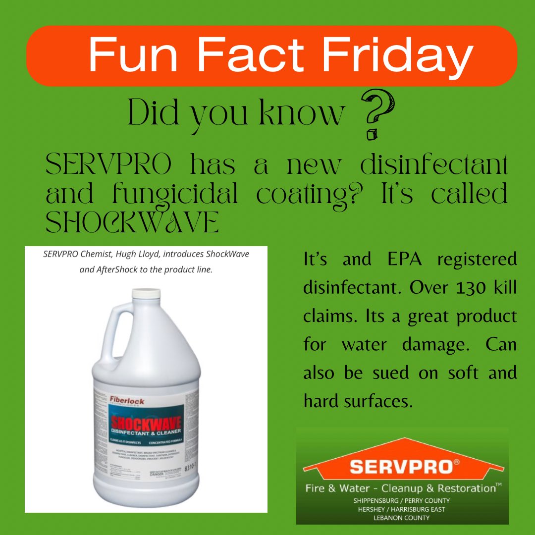 Whatta Ya Wanna Know Wednesday...

#restoration #remediation #servpro #watermitigation #waterremediation #moldremediation #firedamagerestorationservice #firedamagecleanup