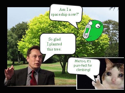 FabrizioFizzo's tweet photo. Meme for tree chain... Neo sidechain 💚  #neosidechain @NeoN3_Community @meme2earn_com @Neo_Blockchain https://t.co/L5WlFVFNlI