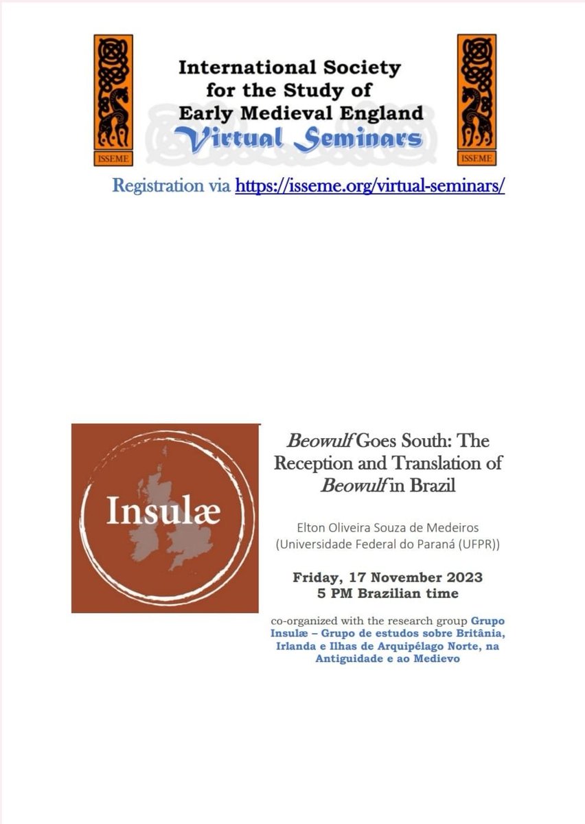 Na próxima sexta-feira (17/11) às 17hrs no horário de Brasília, o prof. Elton Medeiros (UFPR), membro do Insulae, ministrará a conferência no ISSEME Virtual Seminars 2023 da <a href="/ISocEarlyMedEng/">ISSEME</a>.

Link para registro: leidenuniv.eu.qualtrics.com/jfe/form/SV_en…
