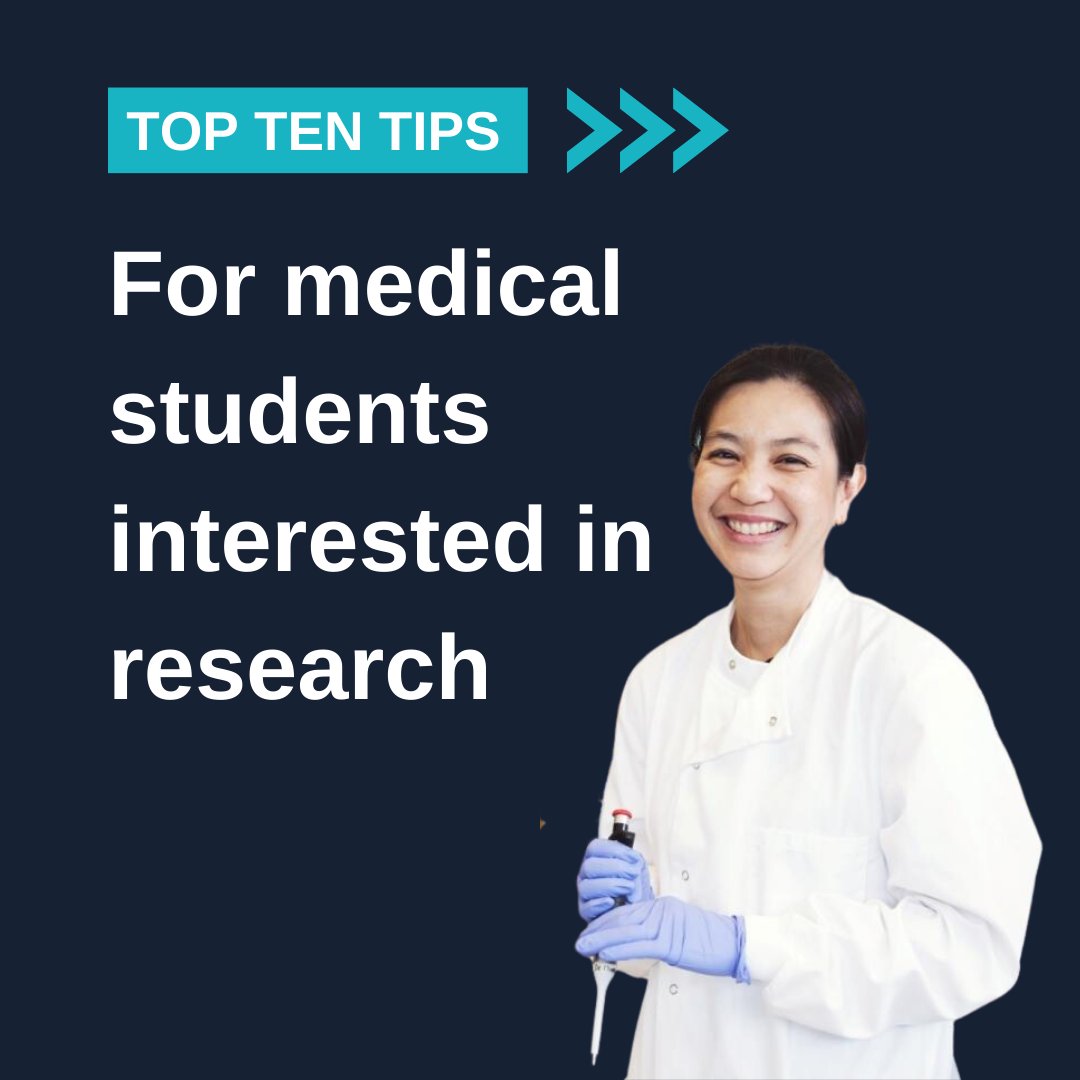 Are you studying medicine or another healthcare-related subject? And are you interested in research? 🔬

Read our top ten tips for getting research experience alongside your degree: ow.ly/pYnl50Q7PPK