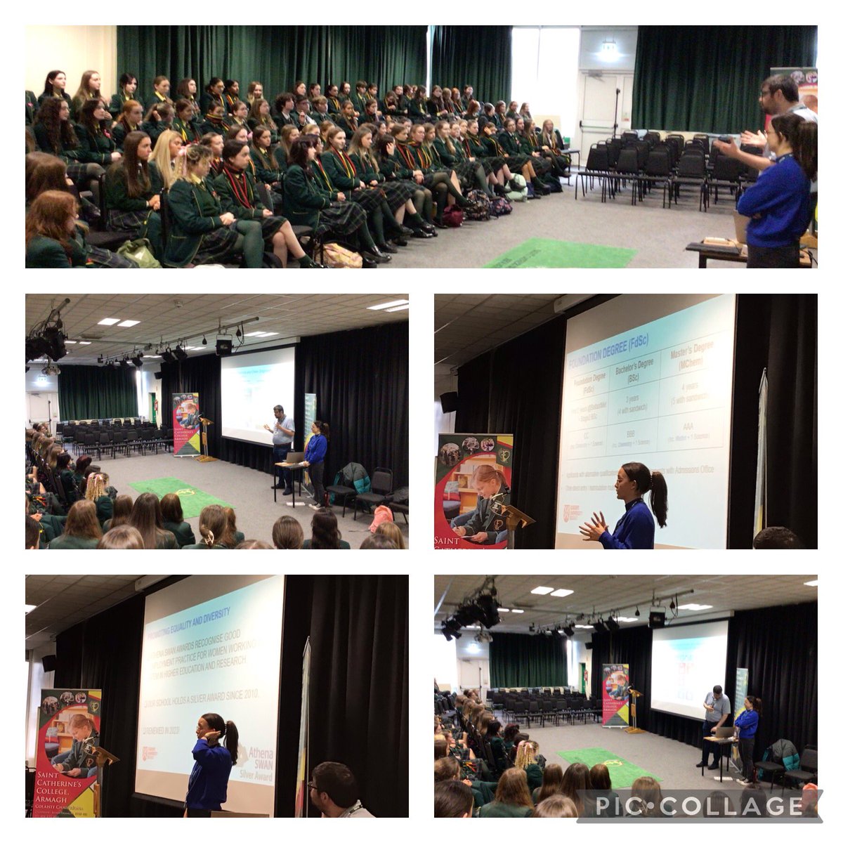 StCatsScience's tweet photo. Huge thanks to Aaron &amp; Ciara from @QUBCCE for speaking with Y12 &amp; Y13 pupils about Chemistry careers on Monday. They helped dispel myths as well as promoting the vast range of opportunities available in the Chemistry/Chemical Engineering Sector. @stcatherines247 @stcatssixthform https://t.co/CNnhQVPc90