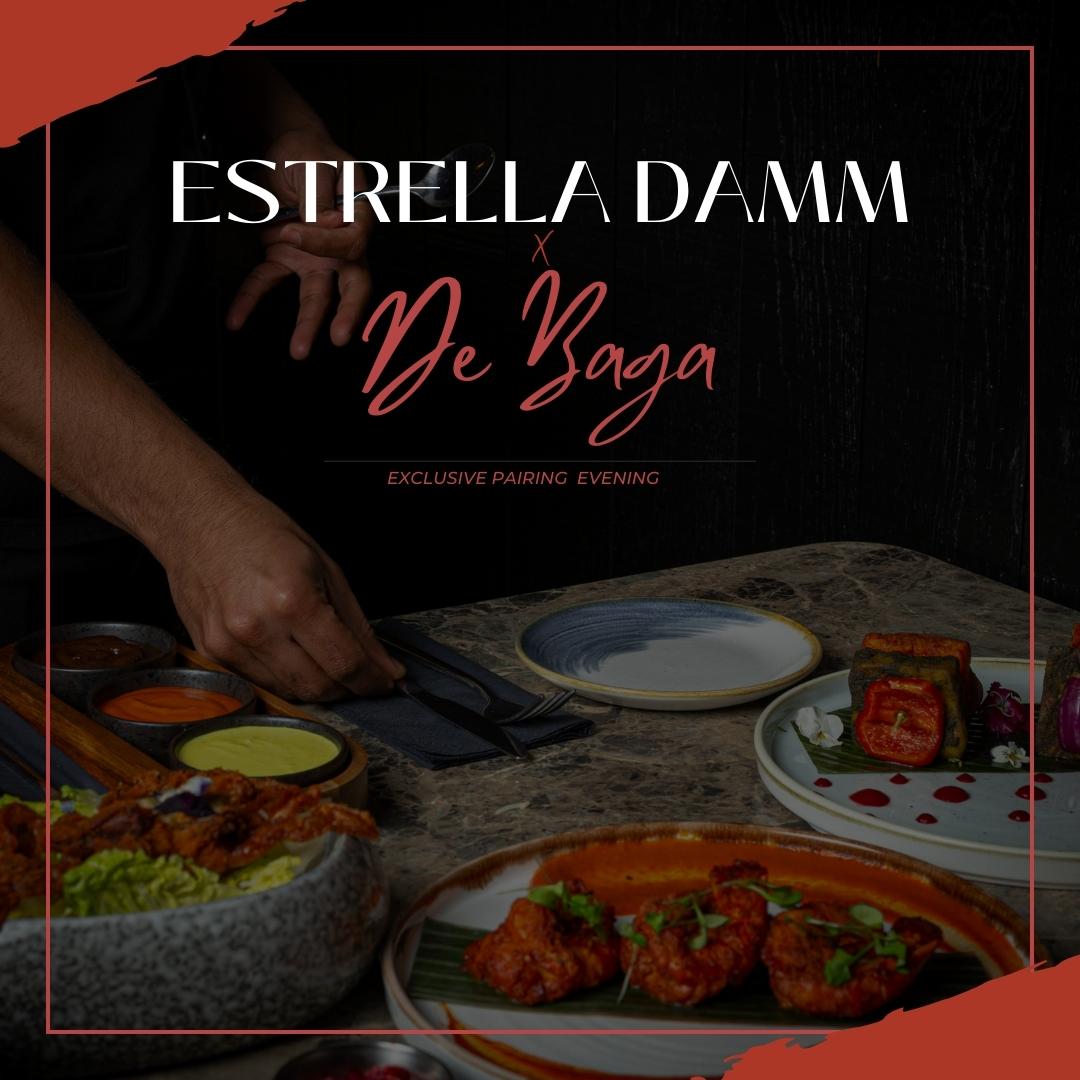 Savour a symphony of flavours at an exclusive De Baga x Estrella Damm 5-Course Beer Pairing Dinner!

Friday 17th November 2023
An unforgettable evening!

Make your reservation now by calling De Baga on 0113 805 6229 or email events@debaga.co.uk
#chapelallerton