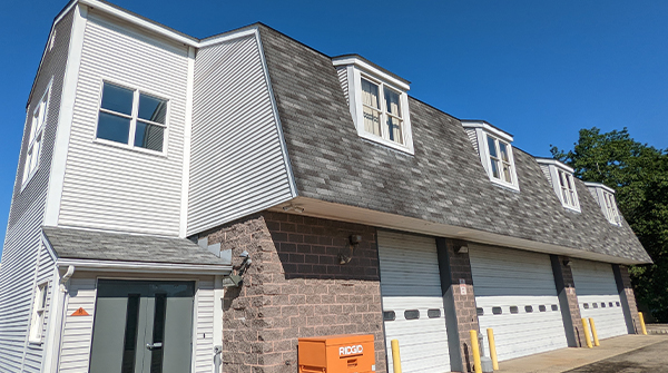 The team over at Blue Nail Exteriors partnered with GAF to donate a new roof for the Parsippany Rescue and Recovery Unit which provides emergency services to the tri-state area during a disaster. Check out these before &amp; after shots! #GAFCommunityMatters #WeProtectWhatMattersMost