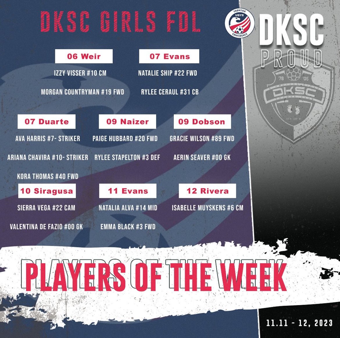 Congrats to <a href="/IsabelleSoccer/">Isabelle "Izzy" Visser</a> and <a href="/MorganCountrym9/">Morgan Countryman</a>!  💪🏻❤️