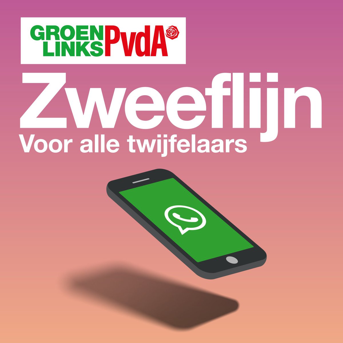 groenlinks's tweet photo. Weet je nog niet wat je gaat stemmen 22 november? Kun je door de bomen het bos niet meer zien?
Onze Zweeflijn biedt uitkomst! Ons team zit de hele dag voor je klaar om al je vragen te beantwoorden over onze plannen.

💬 Stuur ons een appje: https://t.co/SrrNfopccl https://t.co/Qlhyaf3BvF