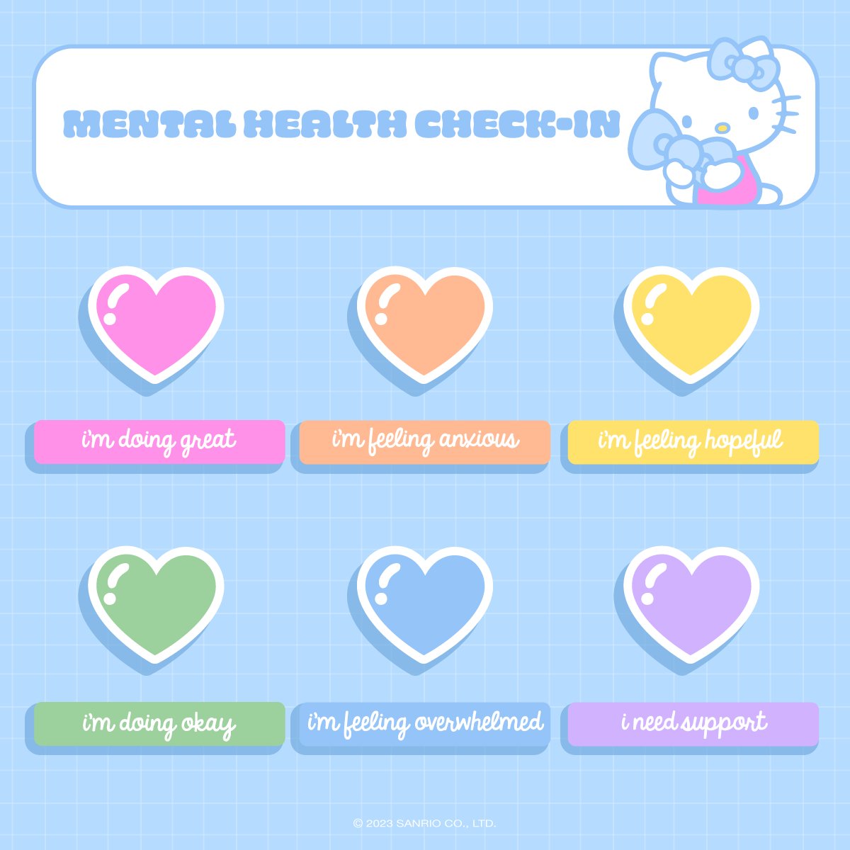 #WellnessWednesday: It's time for a mental health check-in! Comment how you're feeling today with a 💗 emoji.